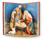 Resin Nativity/Holy Family 5 inch/ 3-D Book