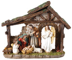 Nativity Set/Resin/Holy Family & Angel/5inch